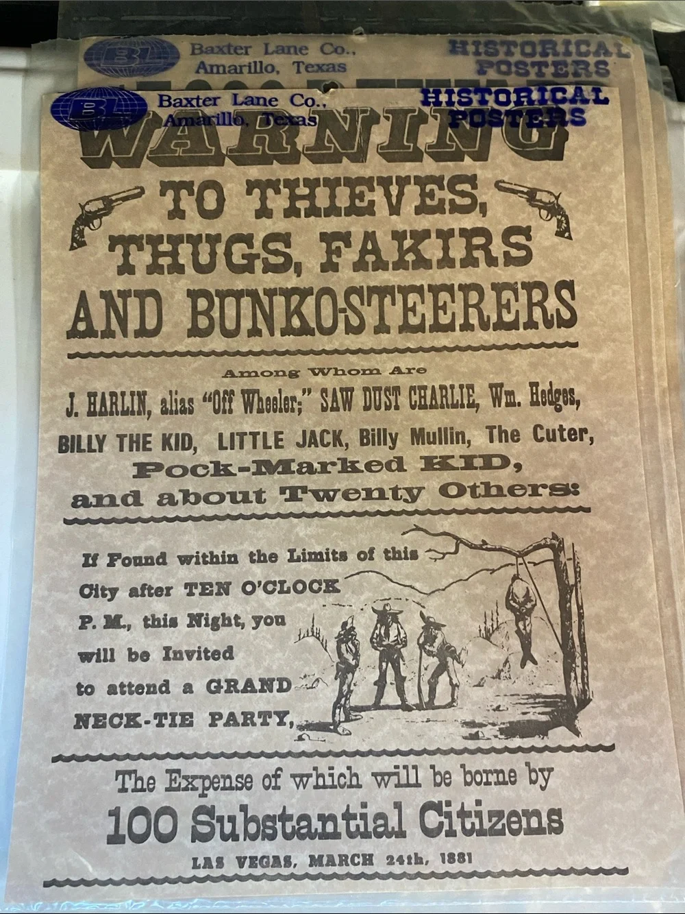 5 Historical Wanted Posters Set - Brown Vintage Western Design